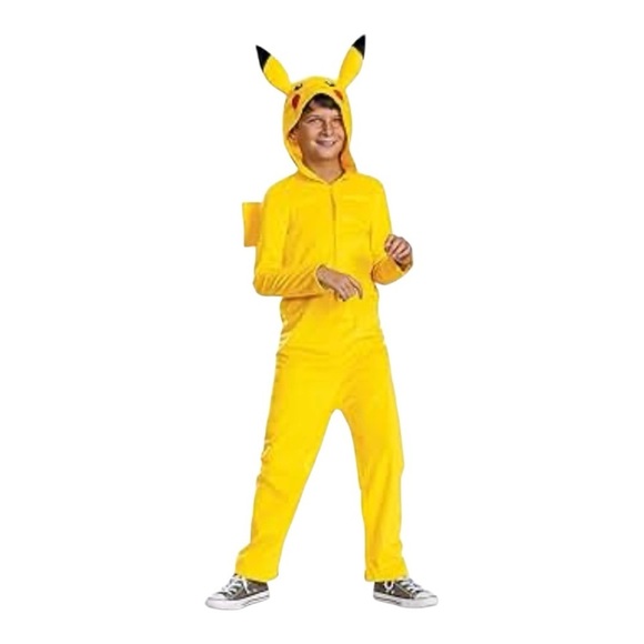 Kids Pokémon Yellow Pikachu Costume SZ 14-16 or XL - Picture 1 of 5